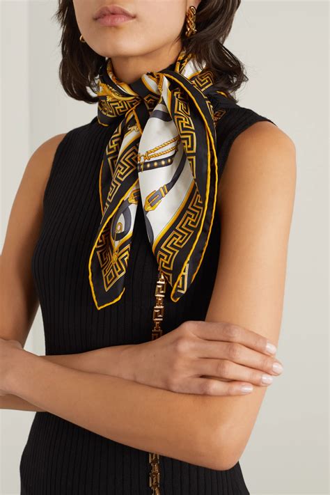 versace scarf unboxing|Versace silk scarf women.